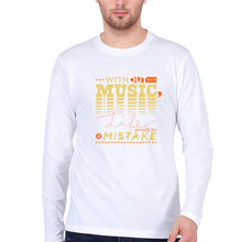 Load image into Gallery viewer, Music Full Sleeves T-Shirt for Men-S(38 Inches)-White-Ektarfa.online
