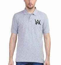 Load image into Gallery viewer, Alan Walker Polo T-Shirt for Men-S(38 Inches)-Grey Melange-Ektarfa.co.in
