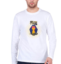 Load image into Gallery viewer, Psychedelic Mind Full Sleeves T-Shirt for Men-White-Ektarfa.online
