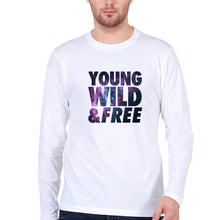 Load image into Gallery viewer, Young Wild Free Full Sleeves T-Shirt for Men-White-Ektarfa.online

