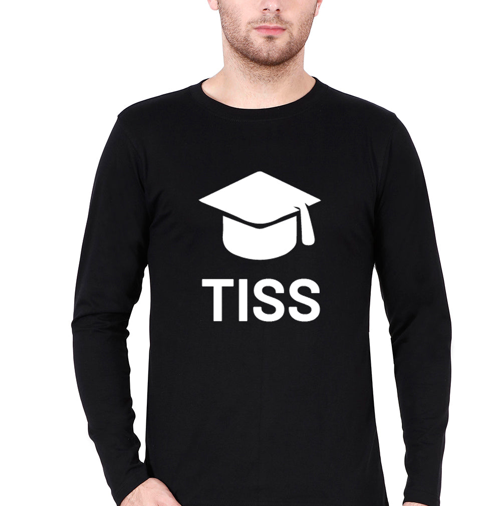 Tata Institute of Social Sciences (TISS) Full Sleeves T-Shirt for Men-Black-Ektarfa.online