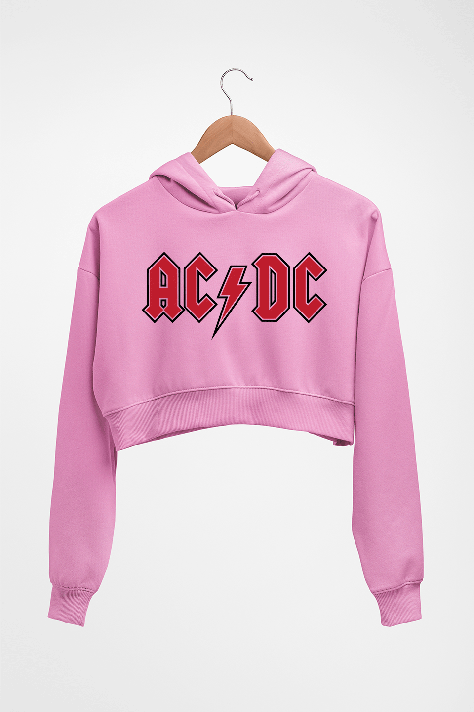 ACDC Crop HOODIE FOR WOMEN