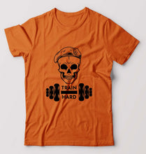 Load image into Gallery viewer, Gym Train Hard T-Shirt for Men-Orange-Ektarfa.online
