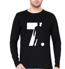 Load image into Gallery viewer, Cristiano Ronaldo CR7 Full Sleeves T-Shirt for Men-Black-Ektarfa.online
