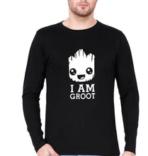 Load image into Gallery viewer, Groot Full Sleeves T-Shirt for Men-Black-Ektarfa.online
