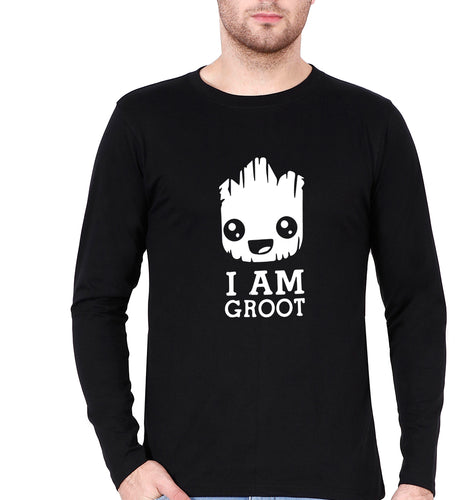 Groot Full Sleeves T-Shirt for Men-Black-Ektarfa.online