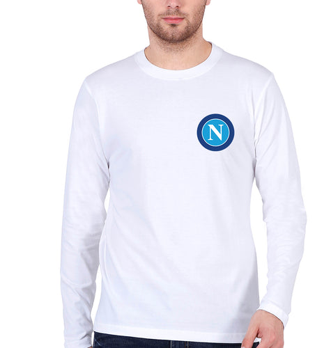 Napoli Full Sleeves T-Shirt for Men-White-Ektarfa.online