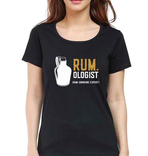 Rum T-Shirt for Women-Black-Ektarfa.online