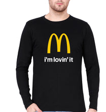 Load image into Gallery viewer, McDonald’s Full Sleeves T-Shirt for Men-S(38 Inches)-Black-Ektarfa.online

