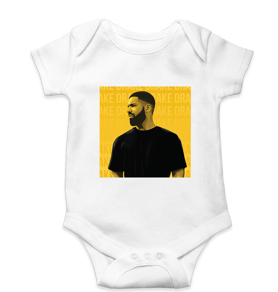 Drake Kids Romper For Baby Boy/Girl-White-Ektarfa.online