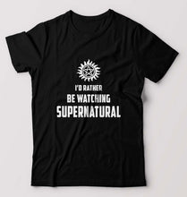 Load image into Gallery viewer, Supernatural T-Shirt for Men-S(38 Inches)-Black-Ektarfa.online
