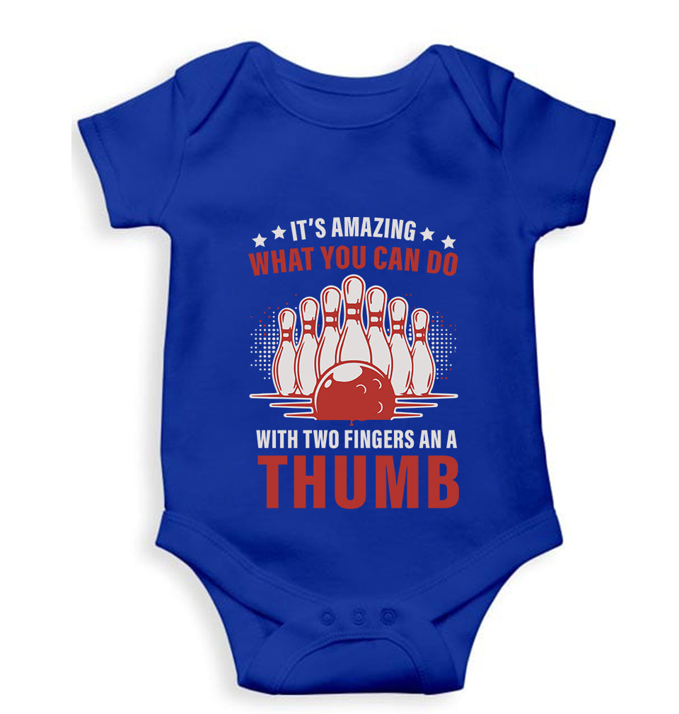 Bowling Kids Romper For Baby Boy/Girl-Royal Blue-Ektarfa.online