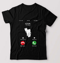 Load image into Gallery viewer, Goa Calling T-Shirt for Men-Black-Ektarfa.online
