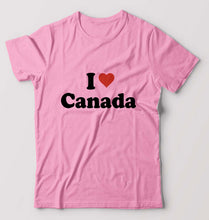 Load image into Gallery viewer, I Love Canada T-Shirt for Men-Light Baby Pink-Ektarfa.online
