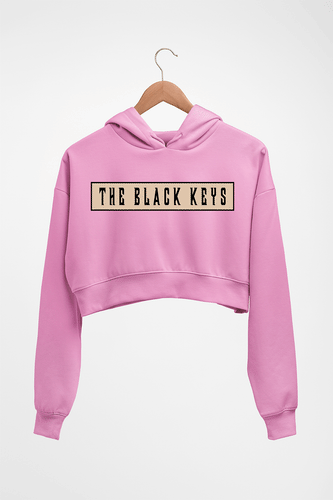 The Black Keys Crop HOODIE FOR WOMEN-Light Baby Pink-Ektarfa.online