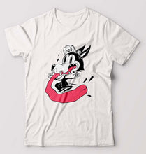 Load image into Gallery viewer, Funny Wolf T-Shirt for Men-S(38 Inches)-White-Ektarfa.online
