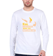 Load image into Gallery viewer, Johnny Bravo Full Sleeves T-Shirt for Men-White-Ektarfa.online
