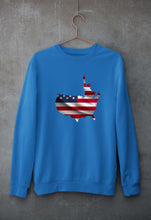 Load image into Gallery viewer, USA America Unisex Sweatshirt for Men/Women-S(40 Inches)-Royal Blue-Ektarfa.online
