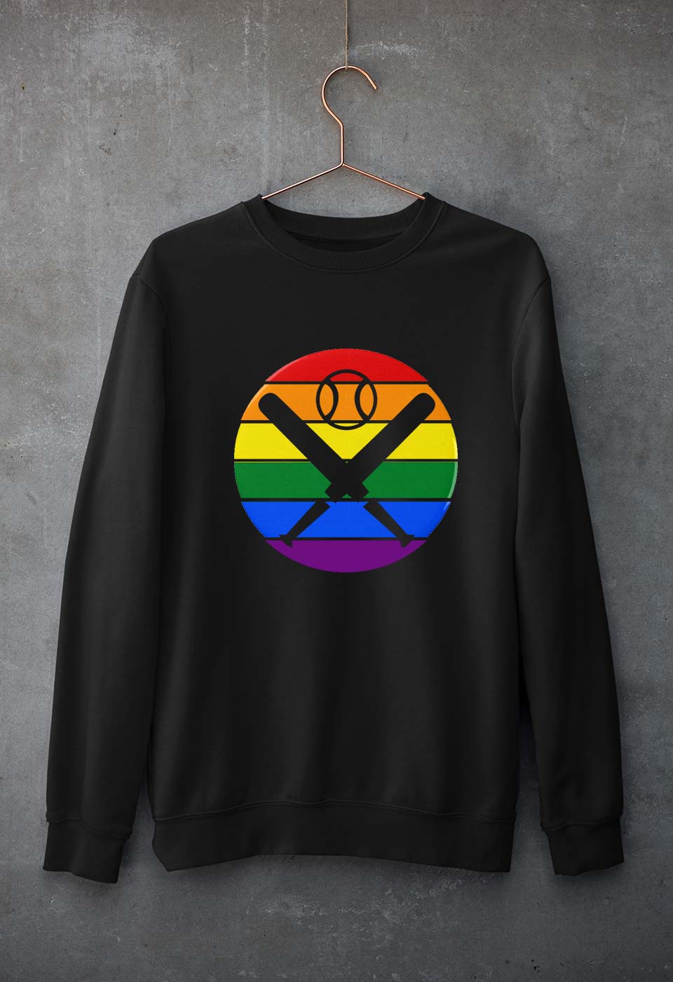 Baseball Unisex Sweatshirt for Men/Women-Black-Ektarfa.online