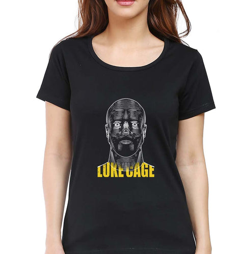 Luke Cage T-Shirt for Women-Black-Ektarfa.online