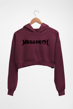 Load image into Gallery viewer, Megadeth Crop HOODIE FOR WOMEN-Maroon-Ektarfa.online
