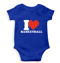 Load image into Gallery viewer, I Love Basketball Kids Romper For Baby Boy/Girl-0-5 Months(18 Inches)-Royal Blue-Ektarfa.online
