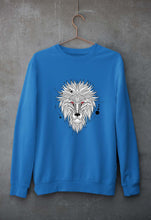 Load image into Gallery viewer, Lion Unisex Sweatshirt for Men/Women-S(40 Inches)-Royal Blue-Ektarfa.online
