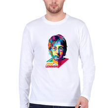 Load image into Gallery viewer, John Lennon Full Sleeves T-Shirt for Men-White-Ektarfa.online
