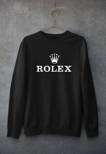 Rolex Unisex Sweatshirt for Men/Women-Black-Ektarfa.online