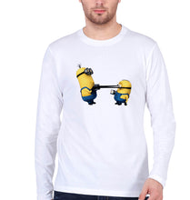 Load image into Gallery viewer, Minion Full Sleeves T-Shirt for Men-White-Ektarfa.online
