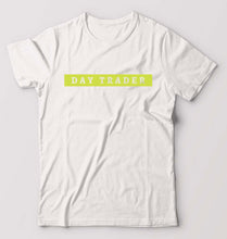 Load image into Gallery viewer, Day Trader Share Market T-Shirt for Men-S(38 Inches)-White-Ektarfa.online
