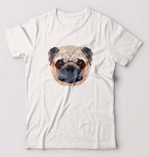 Load image into Gallery viewer, Pug Dog T-Shirt for Men-S(38 Inches)-White-Ektarfa.online
