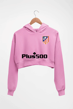 Load image into Gallery viewer, Atletico Madrid 2021-22 Crop HOODIE FOR WOMEN-Light Baby Pink-Ektarfa.online
