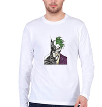 Load image into Gallery viewer, Batman Joker Full Sleeves T-Shirt for Men-White-Ektarfa.online
