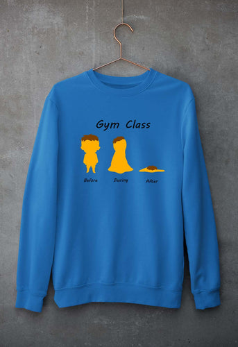 Gym Funny Unisex Sweatshirt for Men/Women-Royal Blue-Ektarfa.online