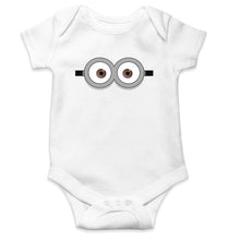 Load image into Gallery viewer, Minion Pop Eyes Kids Romper For Baby Boy/Girl-0-5 Months(18 Inches)-White-Ektarfa.online
