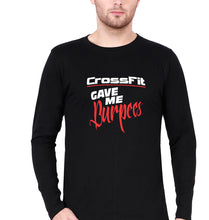 Load image into Gallery viewer, CrossFit Gym Burpees T Full Sleeves T-Shirt for Men-Black-Ektarfa.online
