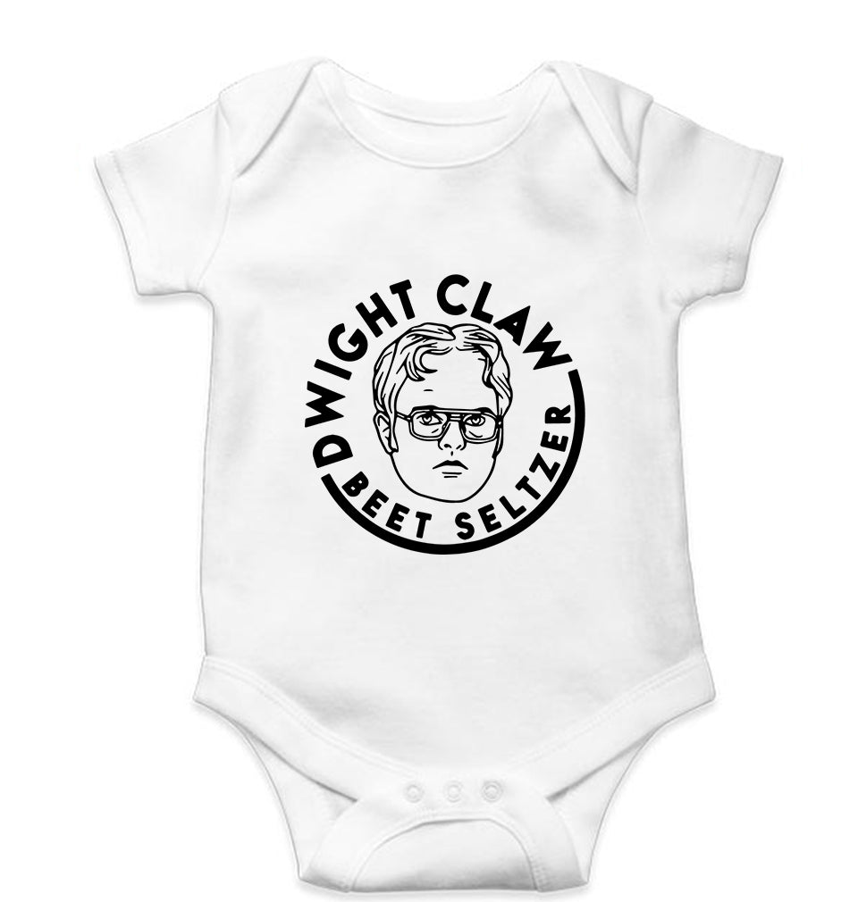 Dwight Schrute Kids Romper For Baby Boy/Girl-0-5 Months(18 Inches)-White-Ektarfa.online