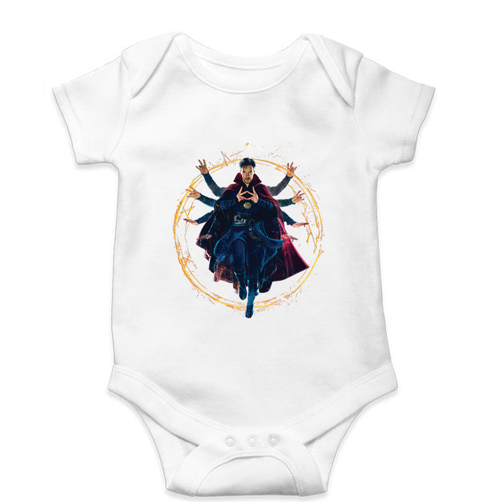 Doctor Strange Superhero Kids Romper For Baby Boy/Girl-0-5 Months(18 Inches)-White-Ektarfa.online