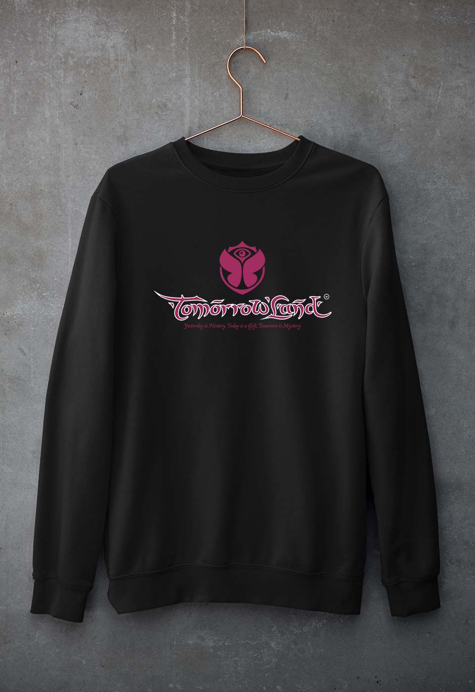 Tomorrowland Unisex Sweatshirt for Men/Women-Black-Ektarfa.online