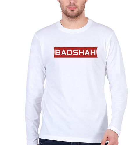 Badshah Full Sleeves T-Shirt for Men-White-Ektarfa.online