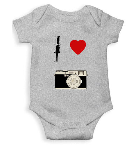 I love camera Kids Romper For Baby Boy/Girl-0-5 Months(18 Inches)-Grey-Ektarfa.online