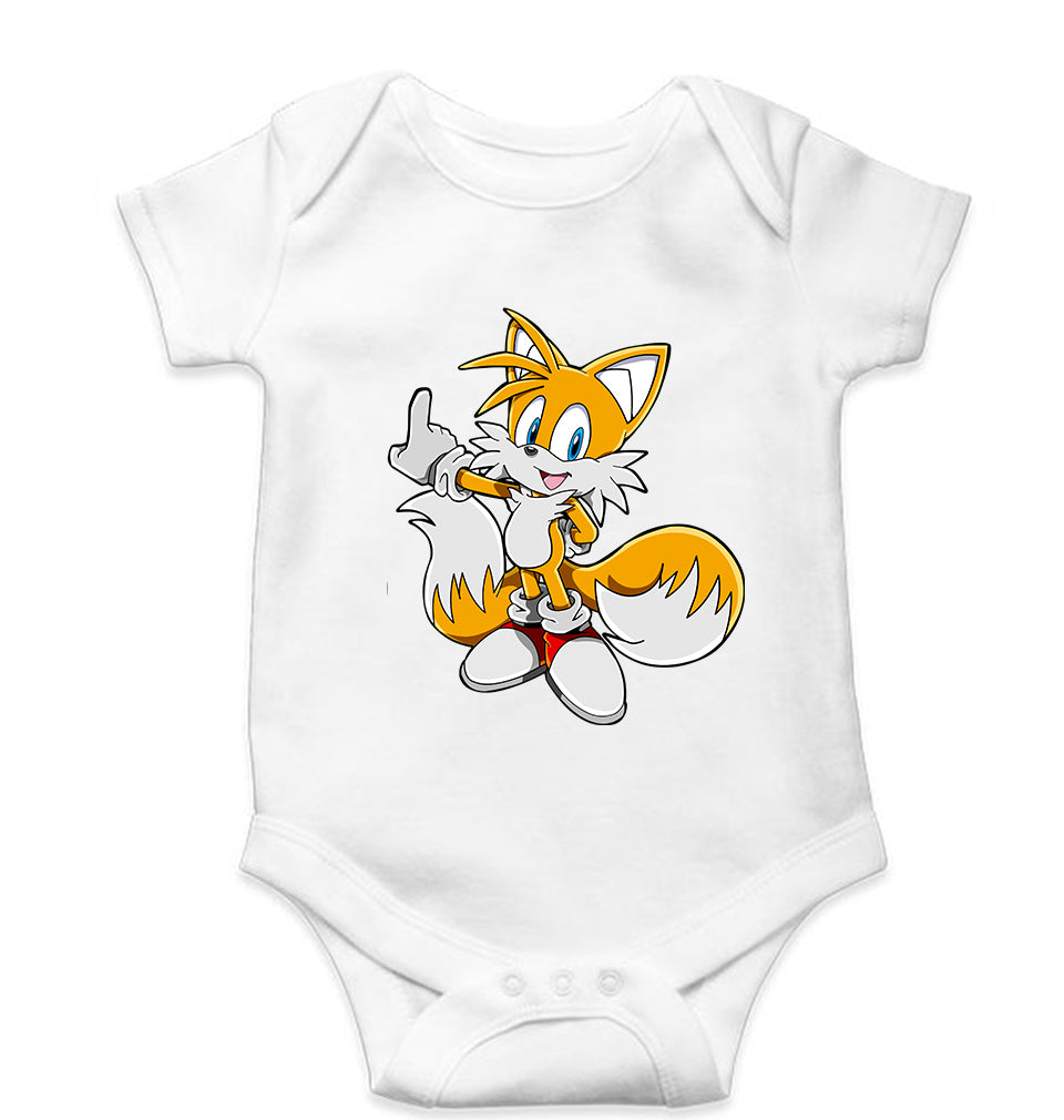 Tails Sonic Kids Romper For Baby Boy/Girl-White-Ektarfa.online