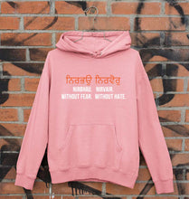 Load image into Gallery viewer, Nirbhau Nirvair Unisex Hoodie for Men/Women-S(40 Inches)-Light Baby Pink-Ektarfa.online
