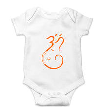 Load image into Gallery viewer, Ganpati JI(Ganesh) Kids Romper For Baby Boy/Girl-0-5 Months(18 Inches)-White-Ektarfa.online
