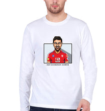 Load image into Gallery viewer, Ravichandran Ashwin Full Sleeves T-Shirt for Men-White-Ektarfa.online
