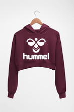 Load image into Gallery viewer, Hummel Crop HOODIE FOR WOMEN-Maroon-Ektarfa.online
