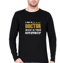 Load image into Gallery viewer, Doctor Full Sleeves T-Shirt for Men-Black-Ektarfa.online
