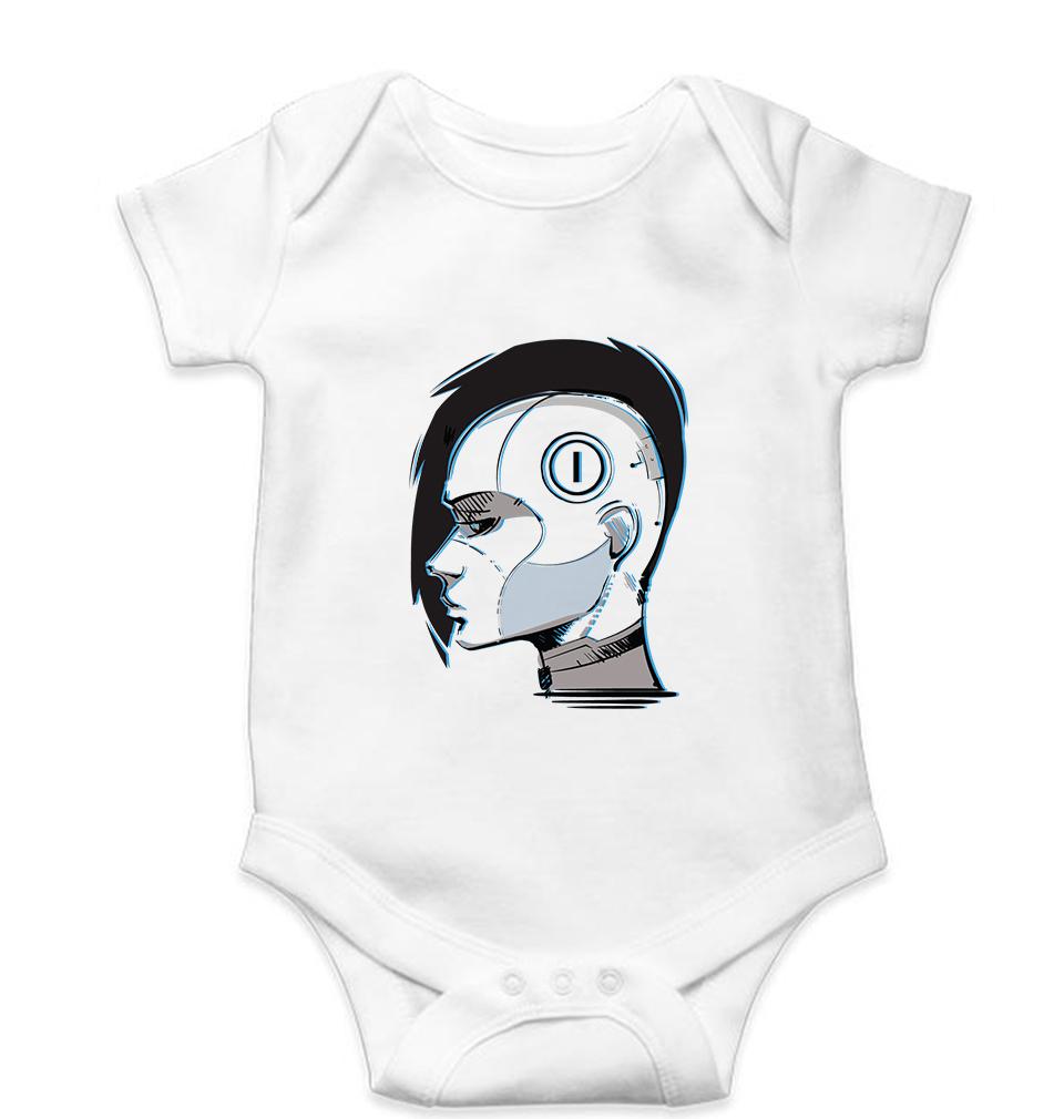 Cyberpunk Kids Romper For Baby Boy/Girl-0-5 Months(18 Inches)-White-Ektarfa.online