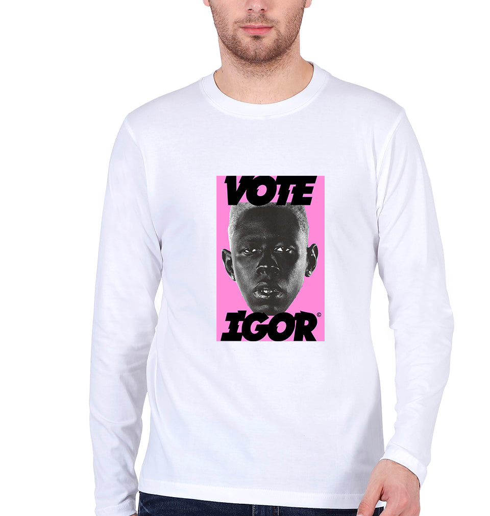 Igor Full Sleeves T-Shirt for Men-White-Ektarfa.online